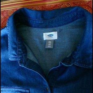 Old Navy XXL denim dress, yoke at back for comfort